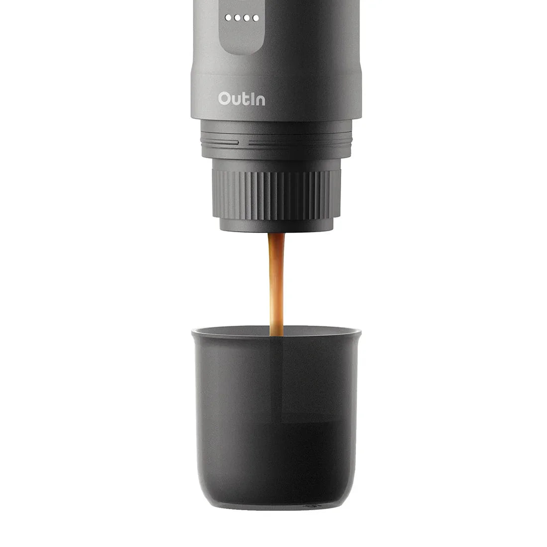 Nano Portable Espresso Machine (Space Grey) by OutIn