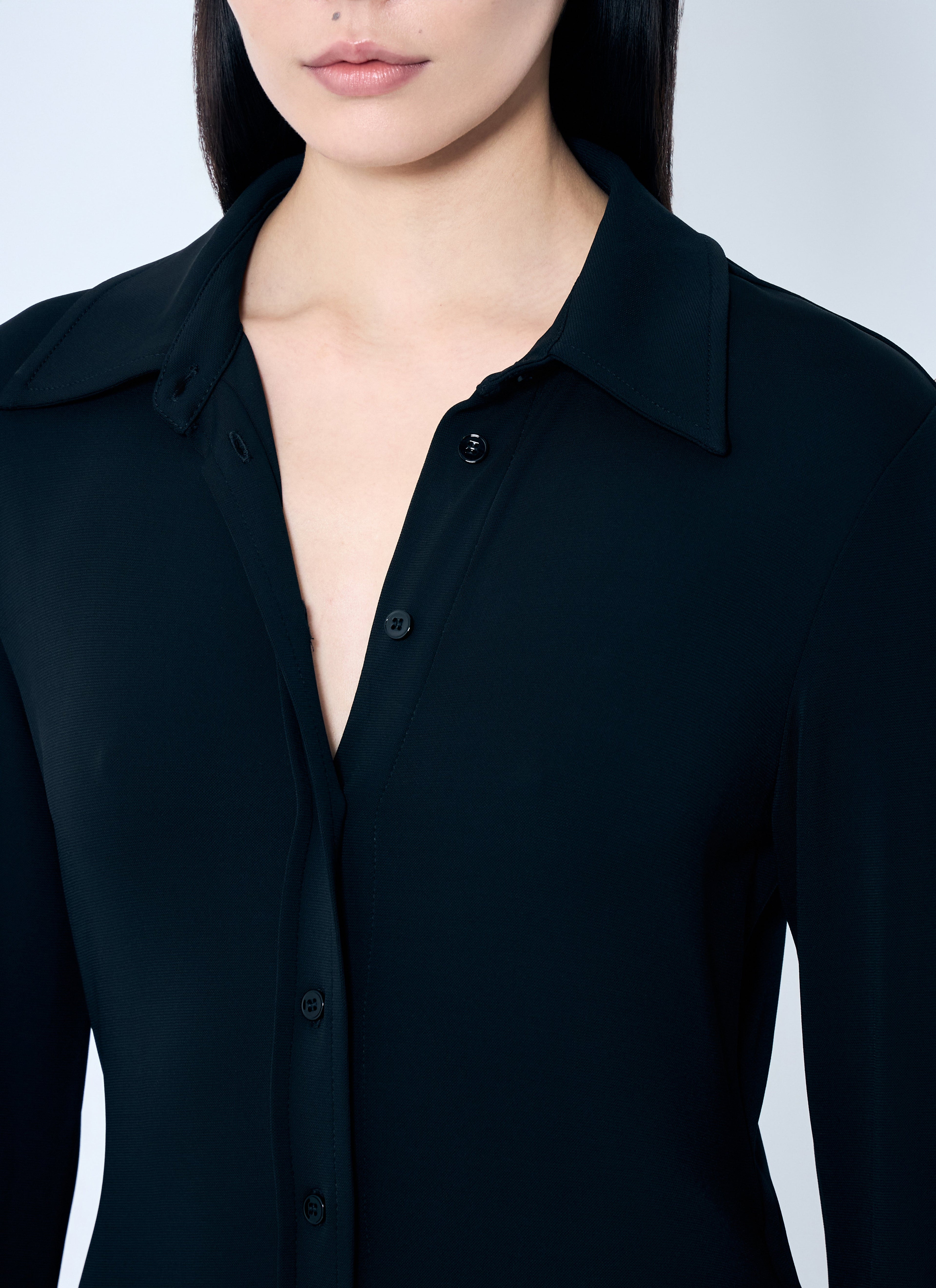 Sportmax Women Crepe Jersey Shirt Dress by Luosophy