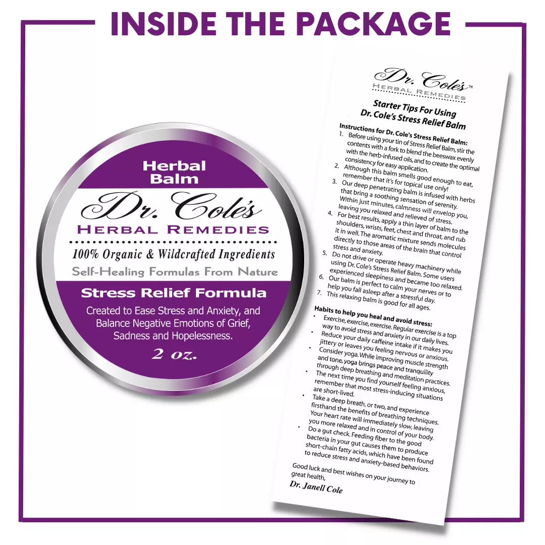 29 - Dr. Cole’s Organic Stress Relief Herbal Balm by COLEHERBALS LLC
