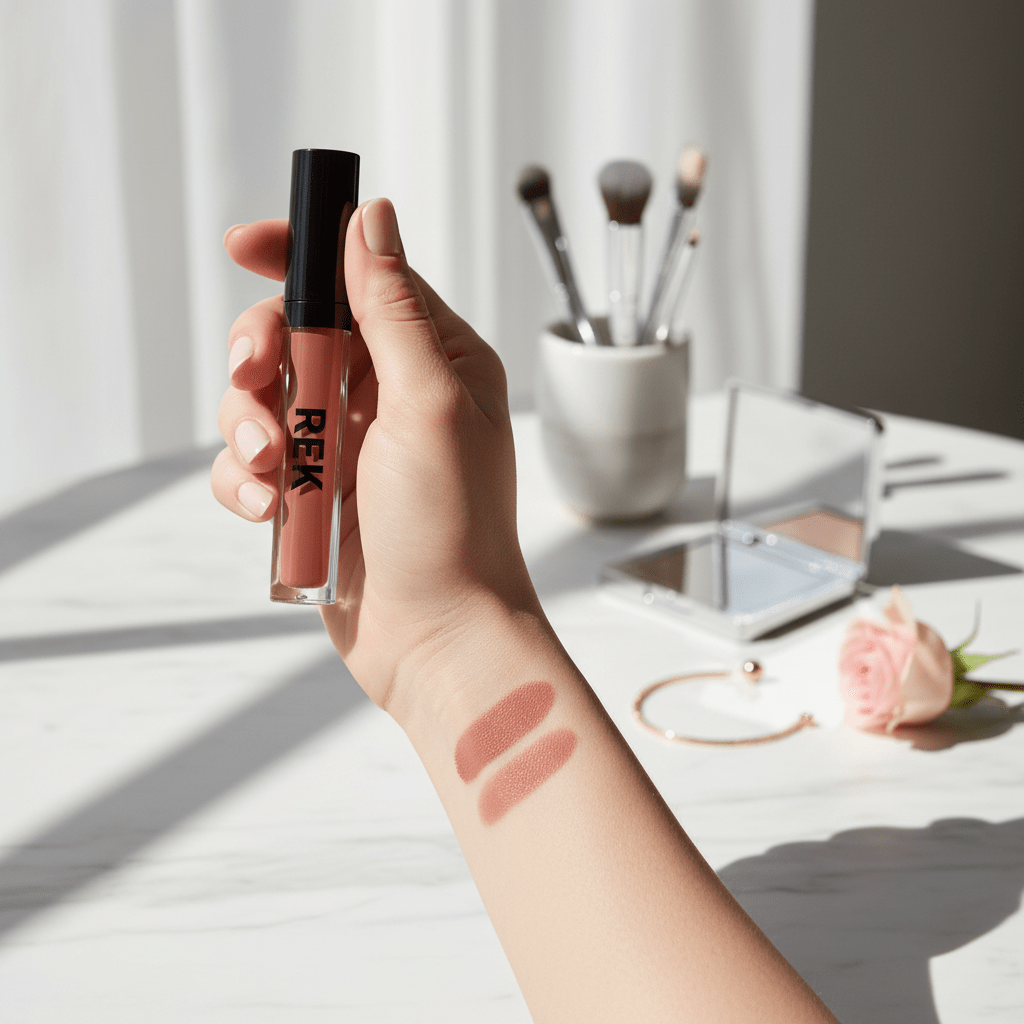 Liquid Matte Lipstick – Longwear Soft-Matte Finish by REK Cosmetics