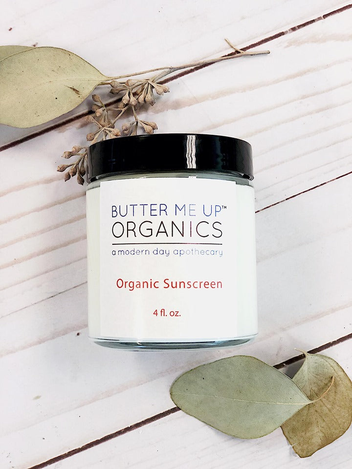 Natural Organic Sunscreen / Safe Sunscreen / Non-Nano Zinc Oxide Sunscreen / Sun Protection / Butter Me Up Organics by Butter Me Up Organics