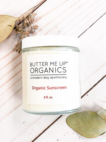 Natural Organic Sunscreen / Safe Sunscreen / Non-Nano Zinc Oxide Sunscreen / Sun Protection / Butter Me Up Organics by Butter Me Up Organics