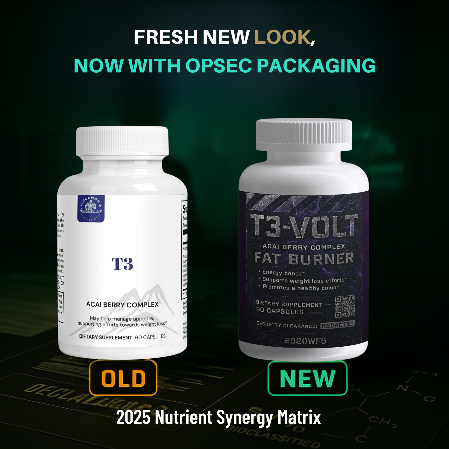 T3-VOLT: Metabolic Efficiency Catalyst | 60 Capsules – Acai Berry, Iodine &amp; Kelp for Healthy Thyroid Function &amp; Energy by 2020WFG