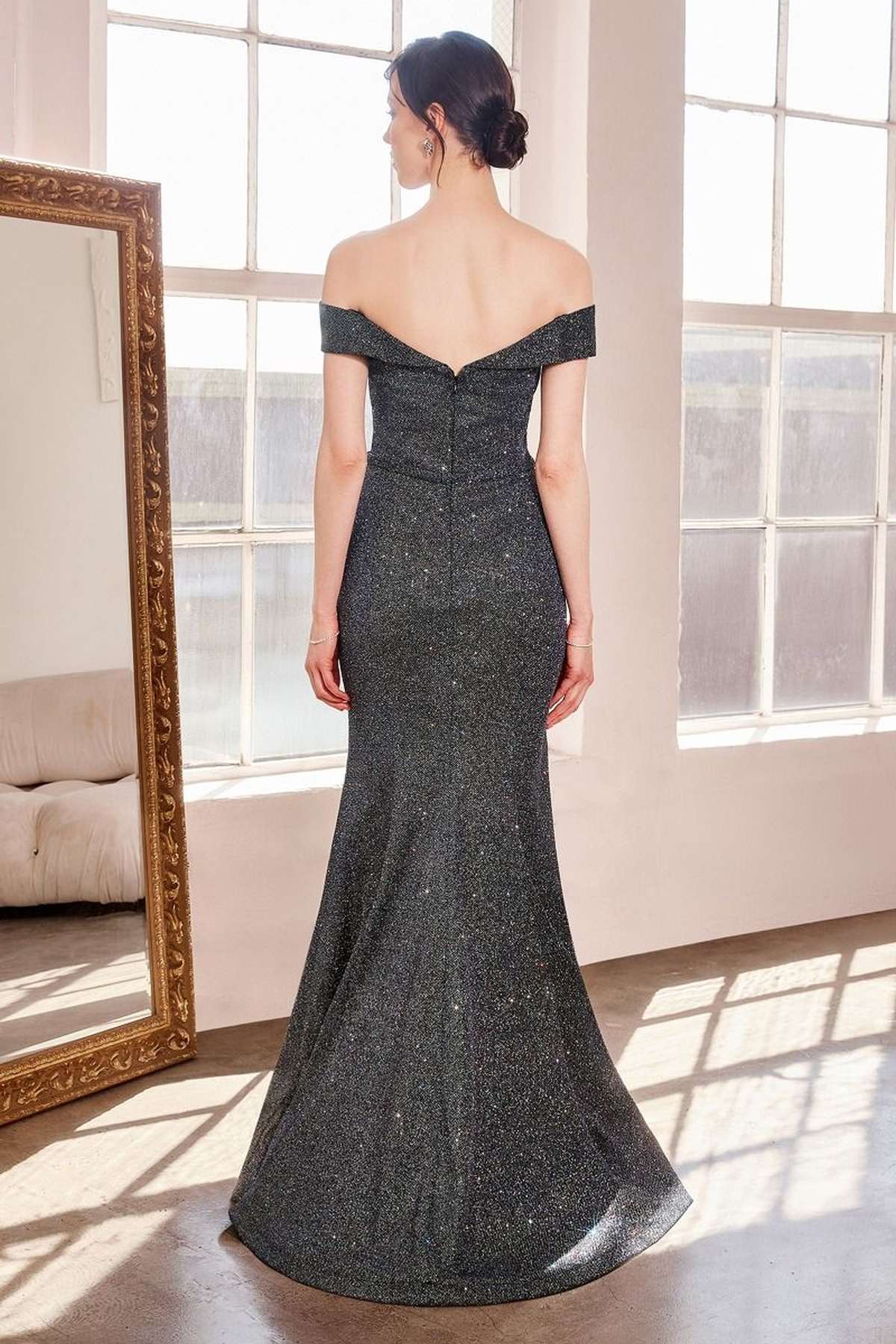 Ladivine Amoris T602 Off Shoulder Sweetheart Neck Fitted Prom Gown by DiscountDressShop