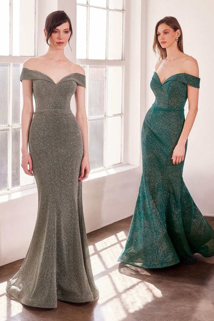 Ladivine Amoris T602 Off Shoulder Sweetheart Neck Fitted Prom Gown by DiscountDressShop