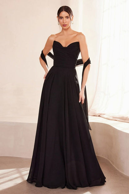 Ladivine Amoris T703 Dress Strapless A-Line Bridesmaid Gown by DiscountDressShop