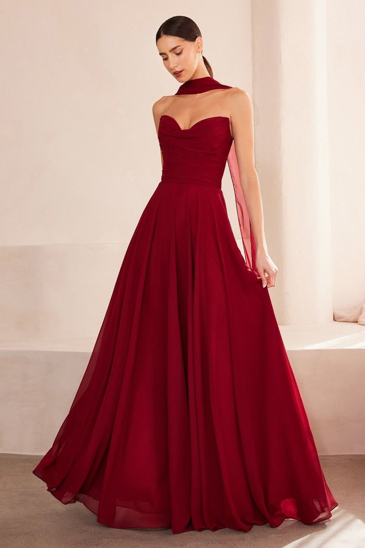 Ladivine Amoris T703 Dress Strapless A-Line Bridesmaid Gown by DiscountDressShop