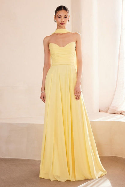 Ladivine Amoris T703 Dress Strapless A-Line Bridesmaid Gown by DiscountDressShop