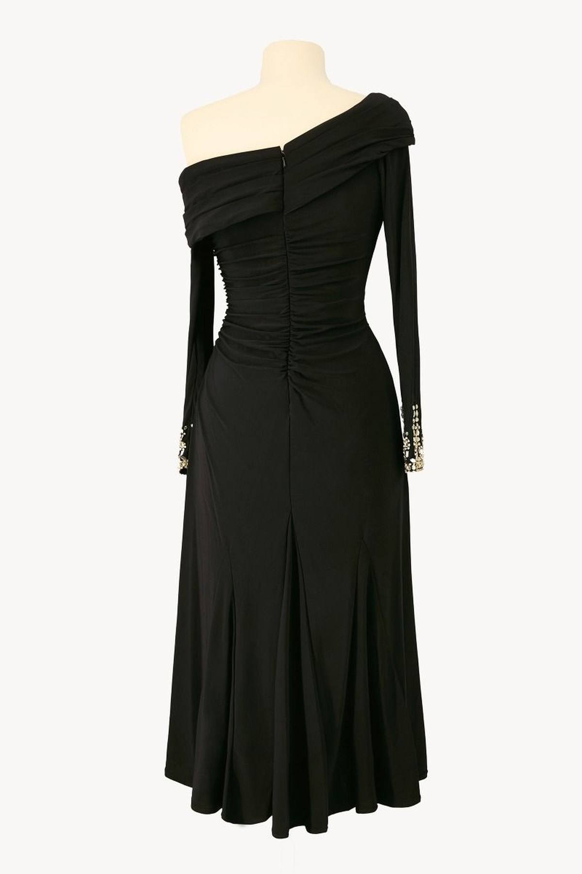 Ladivine Amoris T803 Off the Shoulder Long Sleeve Knee Length Dress by DiscountDressShop