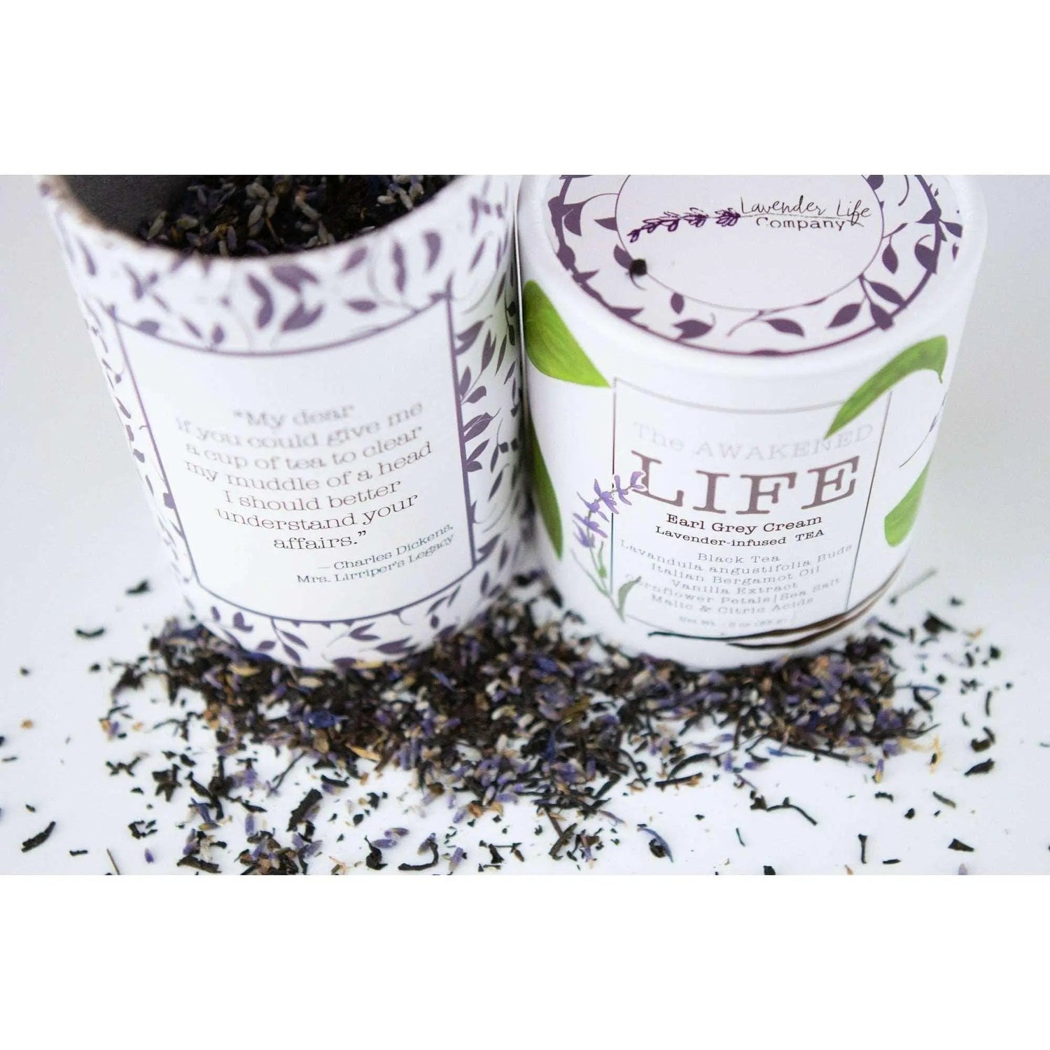 The AWAKENED LIFE Earl Grey Cream Lavender-Infused TEA by Lavender Life Company