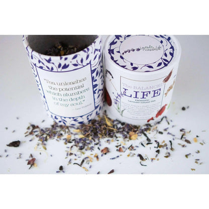 The BALANCED LIFE Probiotic Lavender-Infused TEA by Lavender Life Company