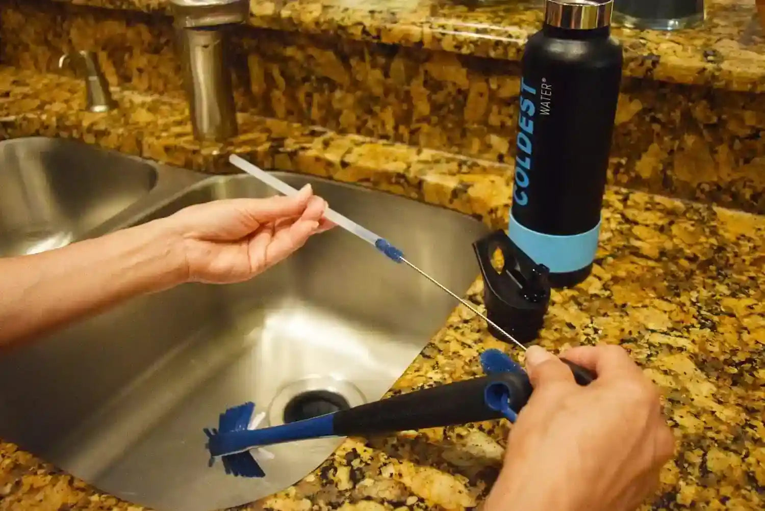 The Coldest Water Bottle Brush: 3 Tools in 1 by Coldest