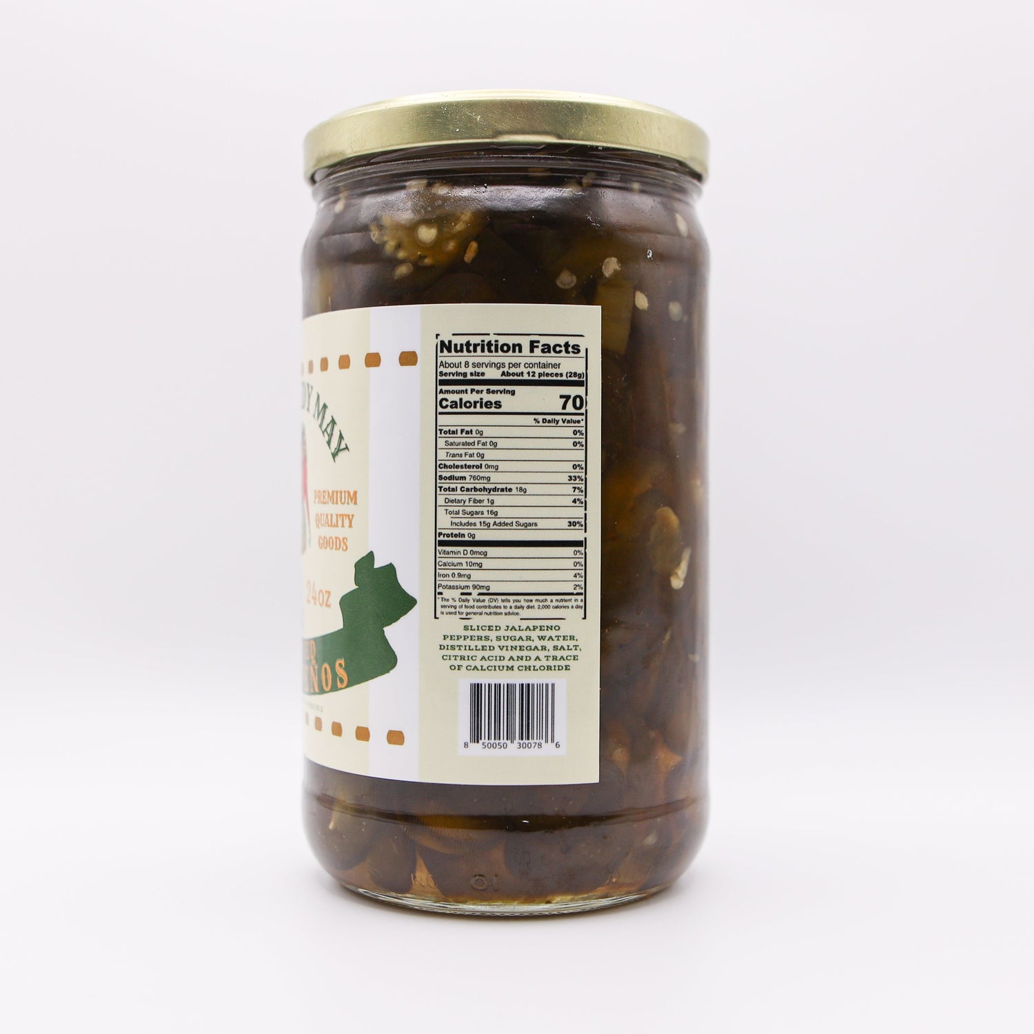 Sweet Heat Candied Jalapeños 2 pack – The Lady May’s Small-Batch Cowboy Candy | Sweet &amp; Spicy Pickled Jalapeños in 24oz Glass Jar