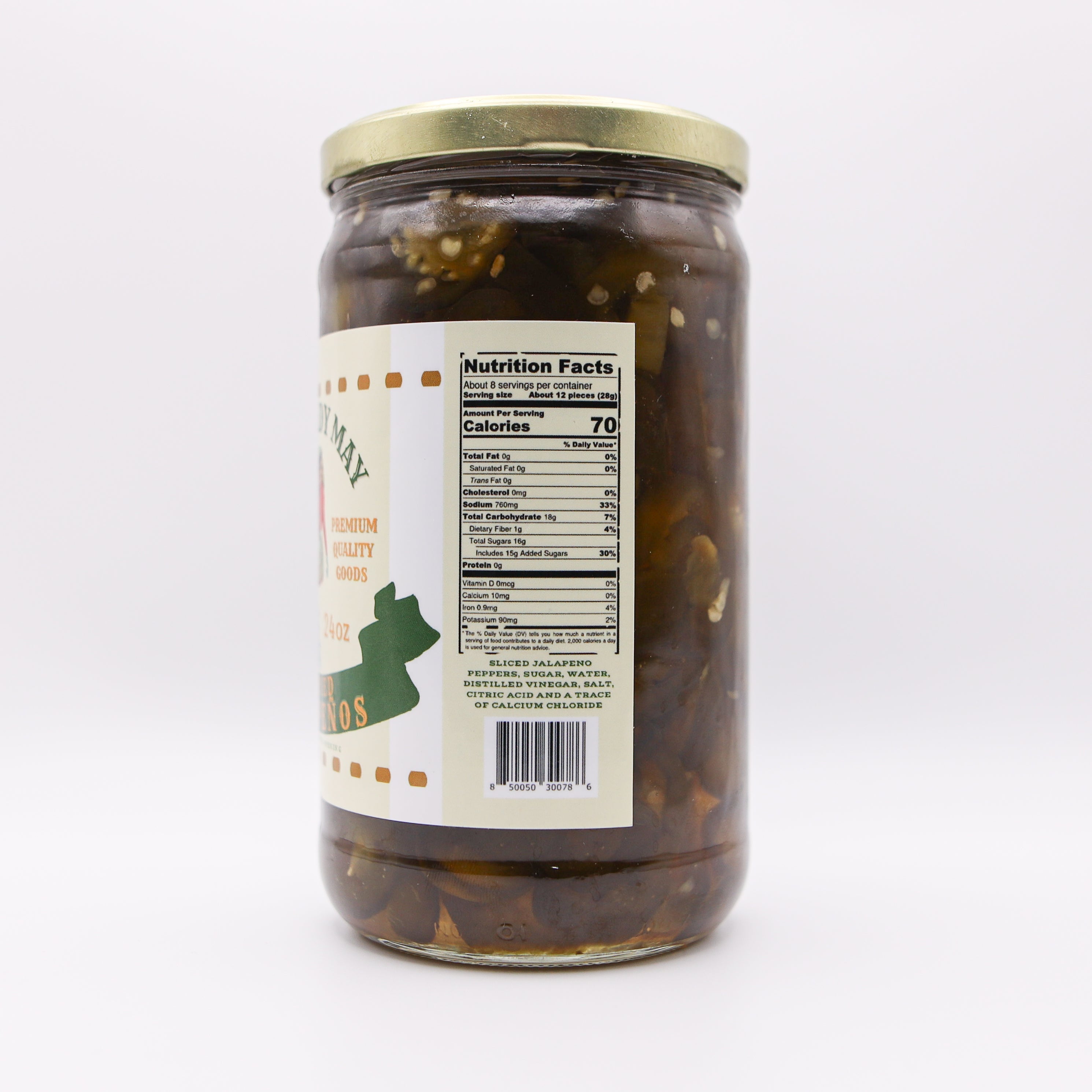 Sweet Heat Candied Jalapeños 2 pack – The Lady May’s Small-Batch Cowboy Candy | Sweet &amp; Spicy Pickled Jalapeños in 24oz Glass Jar