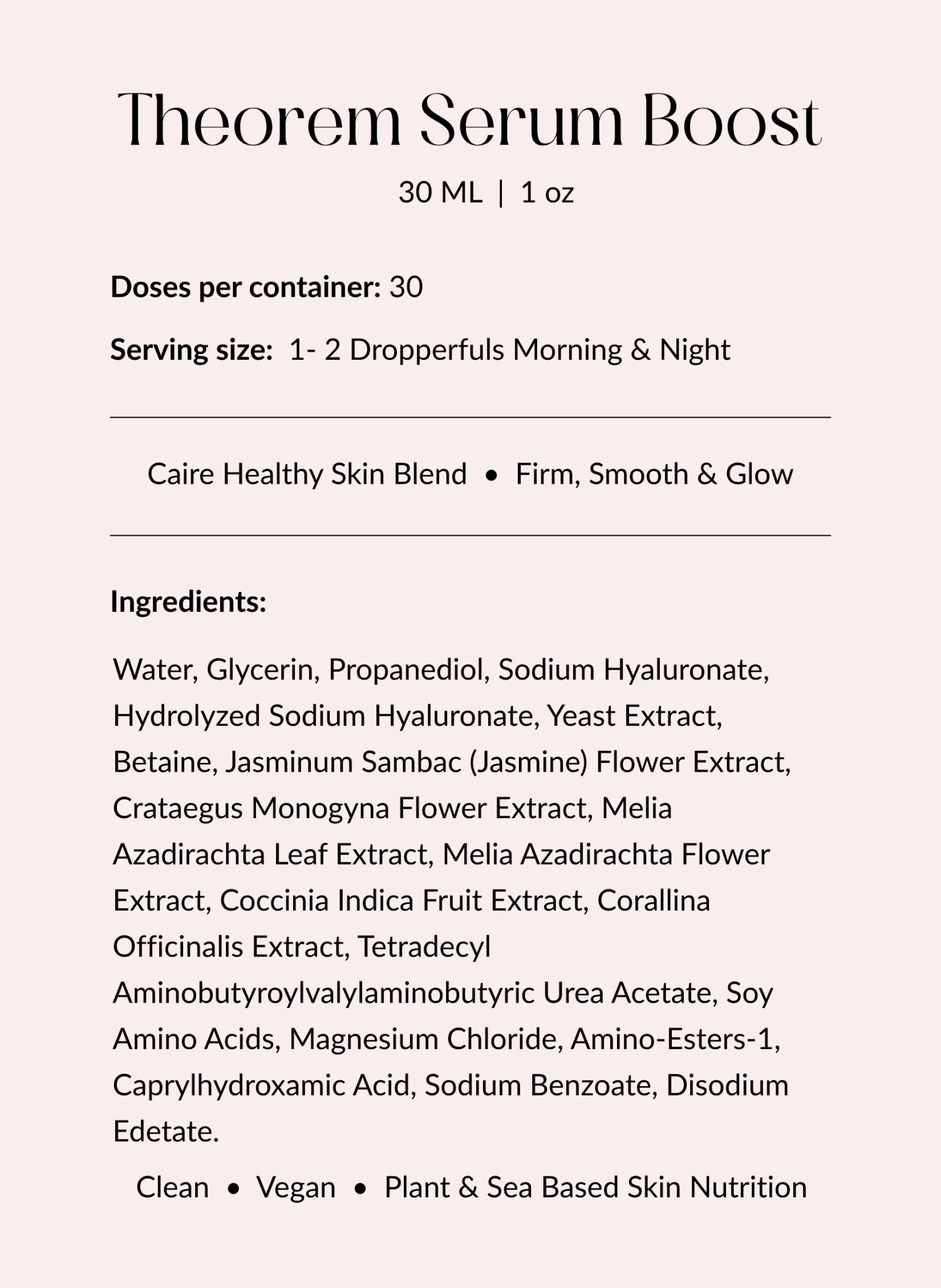 Theorem Serum Boost by Caire Beauty