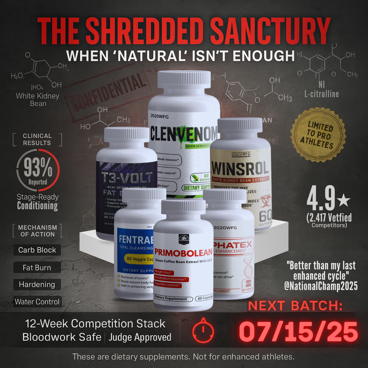 THE SHREDDED SANCTUARY (BODYBUILDING COMPETITION STACK) by 2020WFG