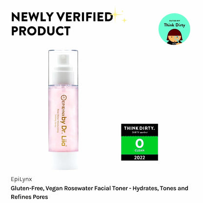Rosewater Facial Toner - Hydrates, Tones and Minimizes Pores by EpiLynx