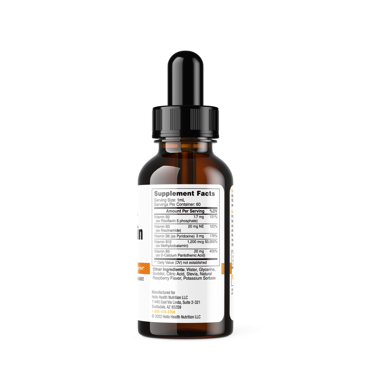 Happy Energy Vitamin B12 Plus – B12 Complex with B2, B3, B5 &amp; B6 for Energy, Focus &amp; Mood Support by hellohealth