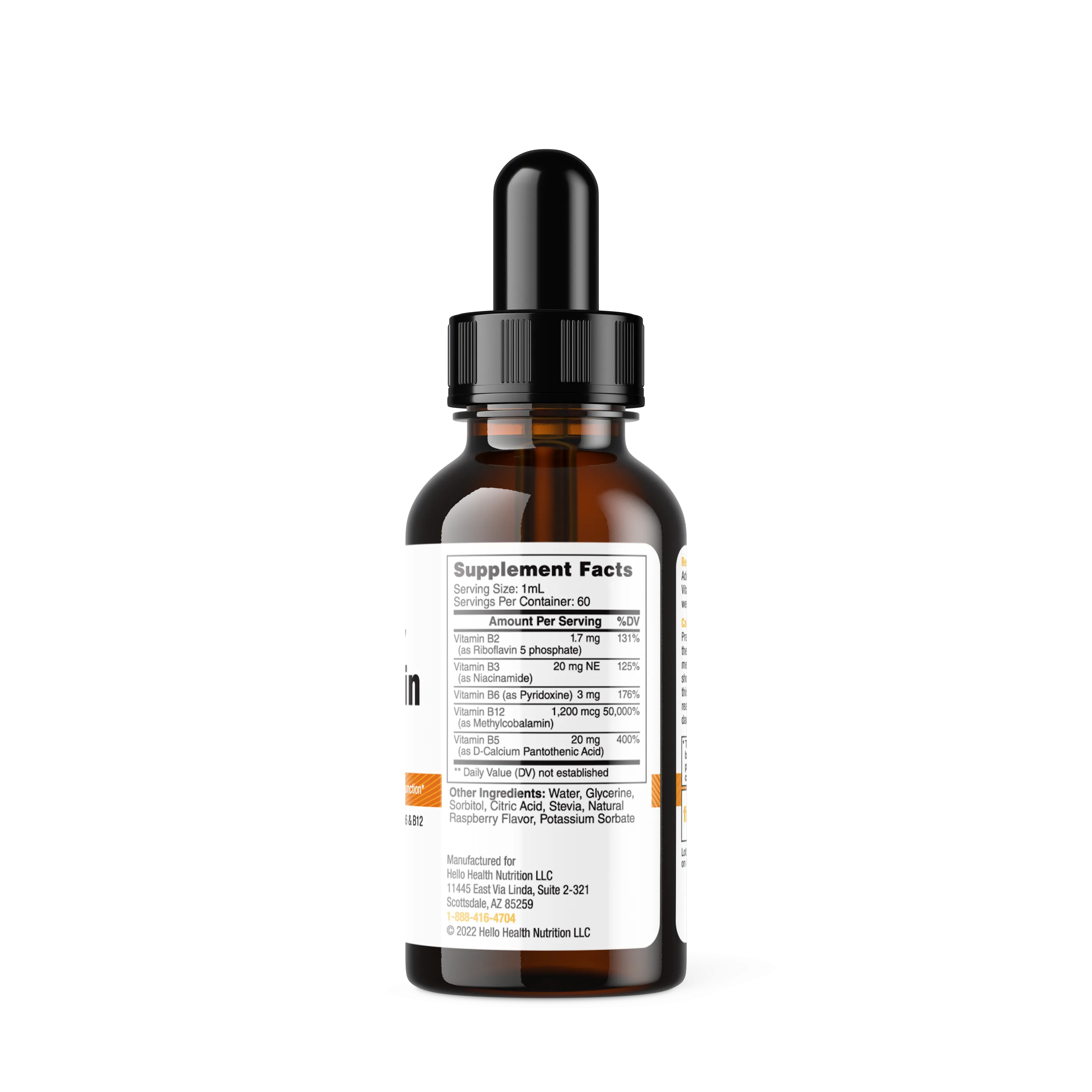 Happy Energy Vitamin B12 Plus – B12 Complex with B2, B3, B5 &amp; B6 for Energy, Focus &amp; Mood Support by hellohealth