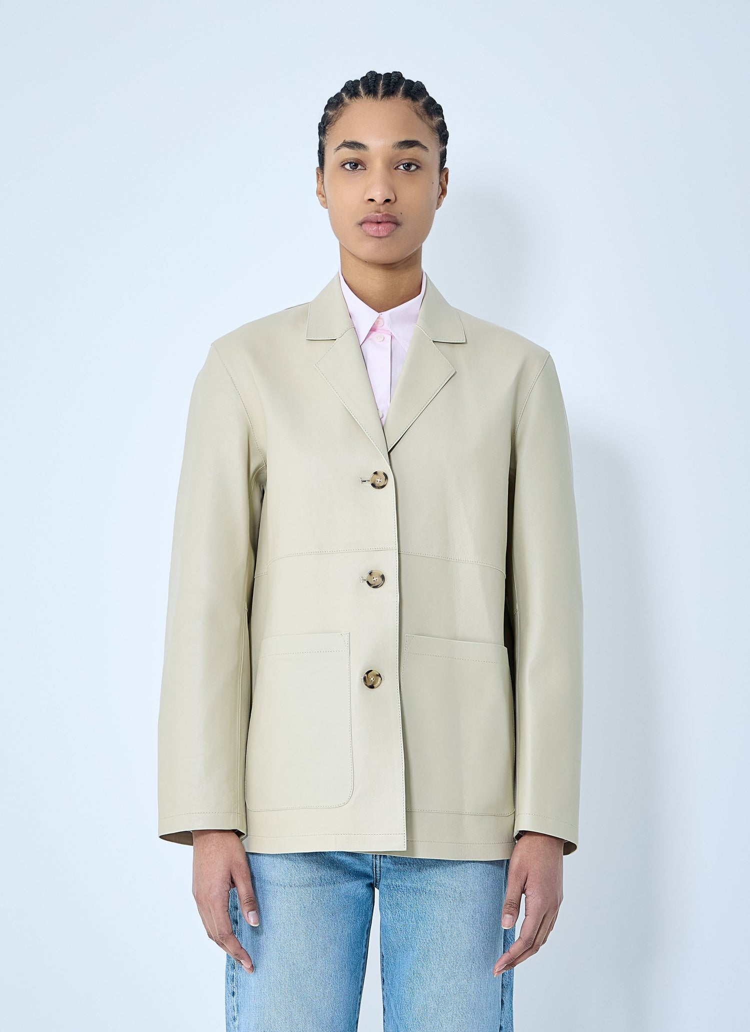 Toteme Women Clean Leather Blazer by Luosophy