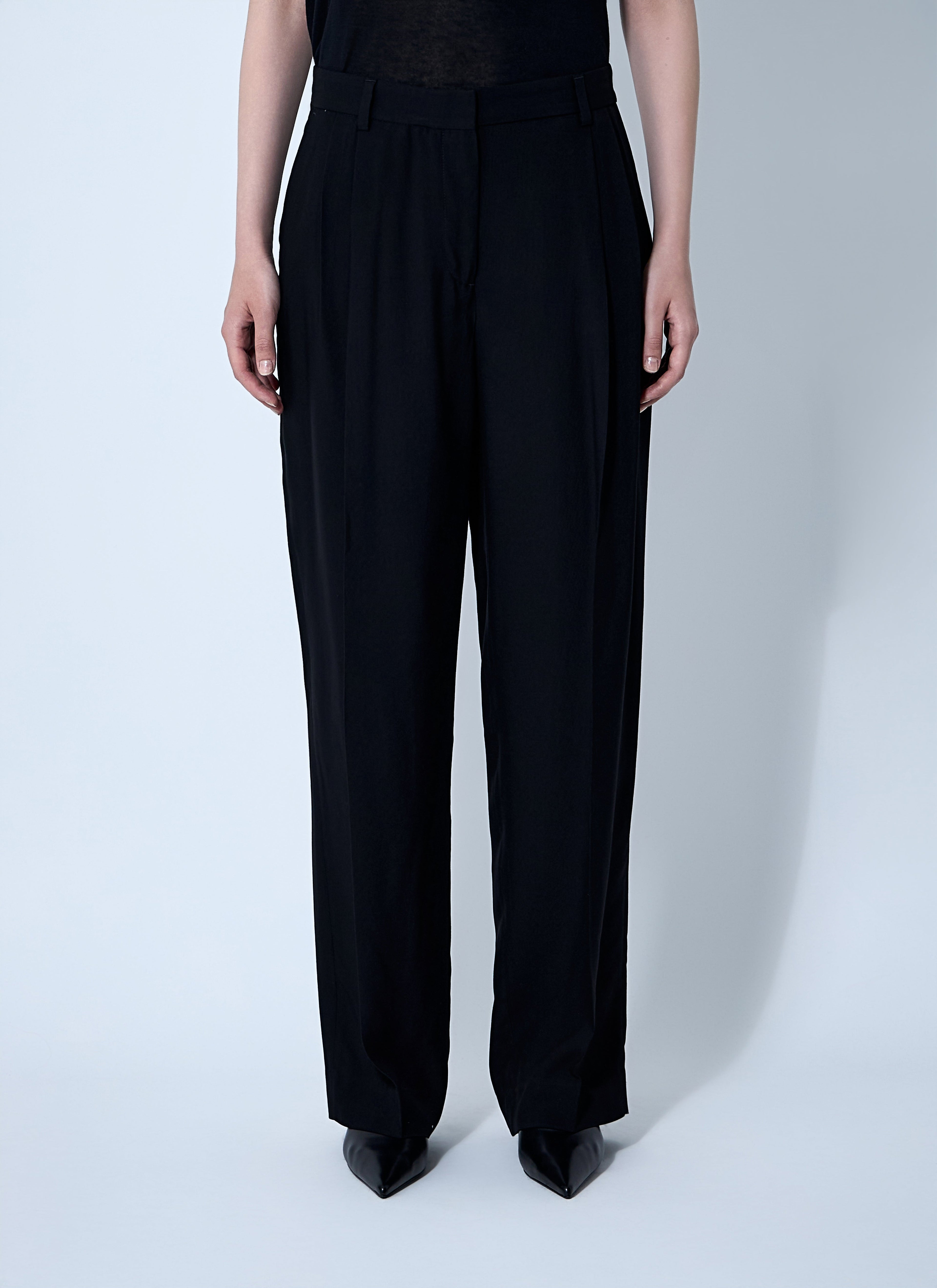 Toteme Women Double-Pleat Fluid Pants by Luosophy