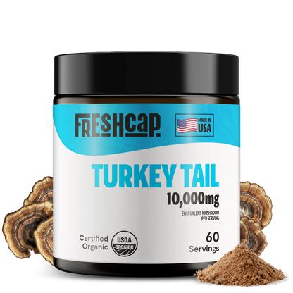 Organic Turkey Tail Mushroom Powder by FreshCap Mushrooms