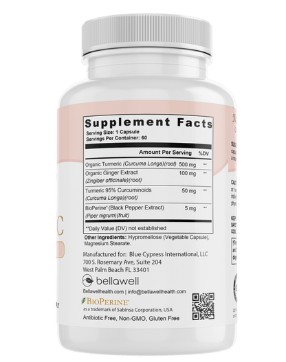Turmeric &amp; Ginger Formula - by Bellawell by Bellawell Health