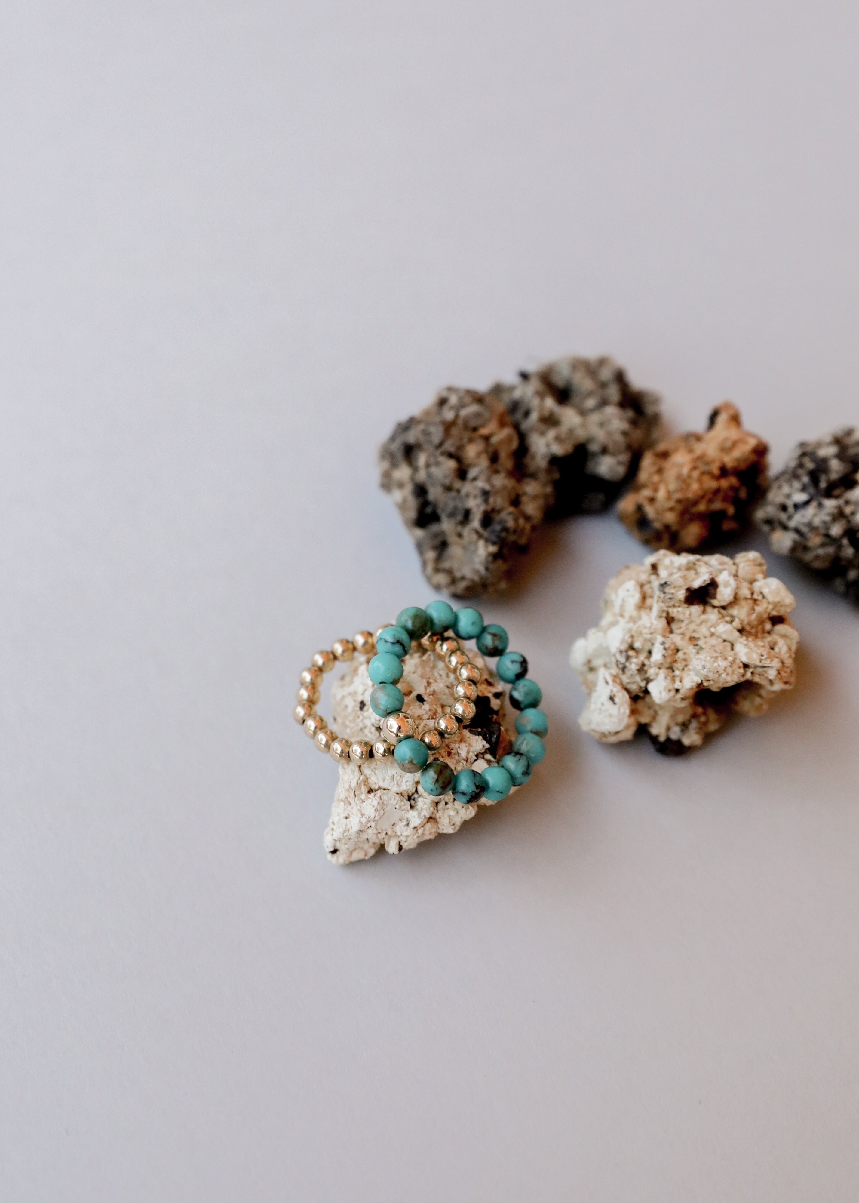 Natural Turquoise + 14k Gold Filled || Adult Ring by CanyonLeaf