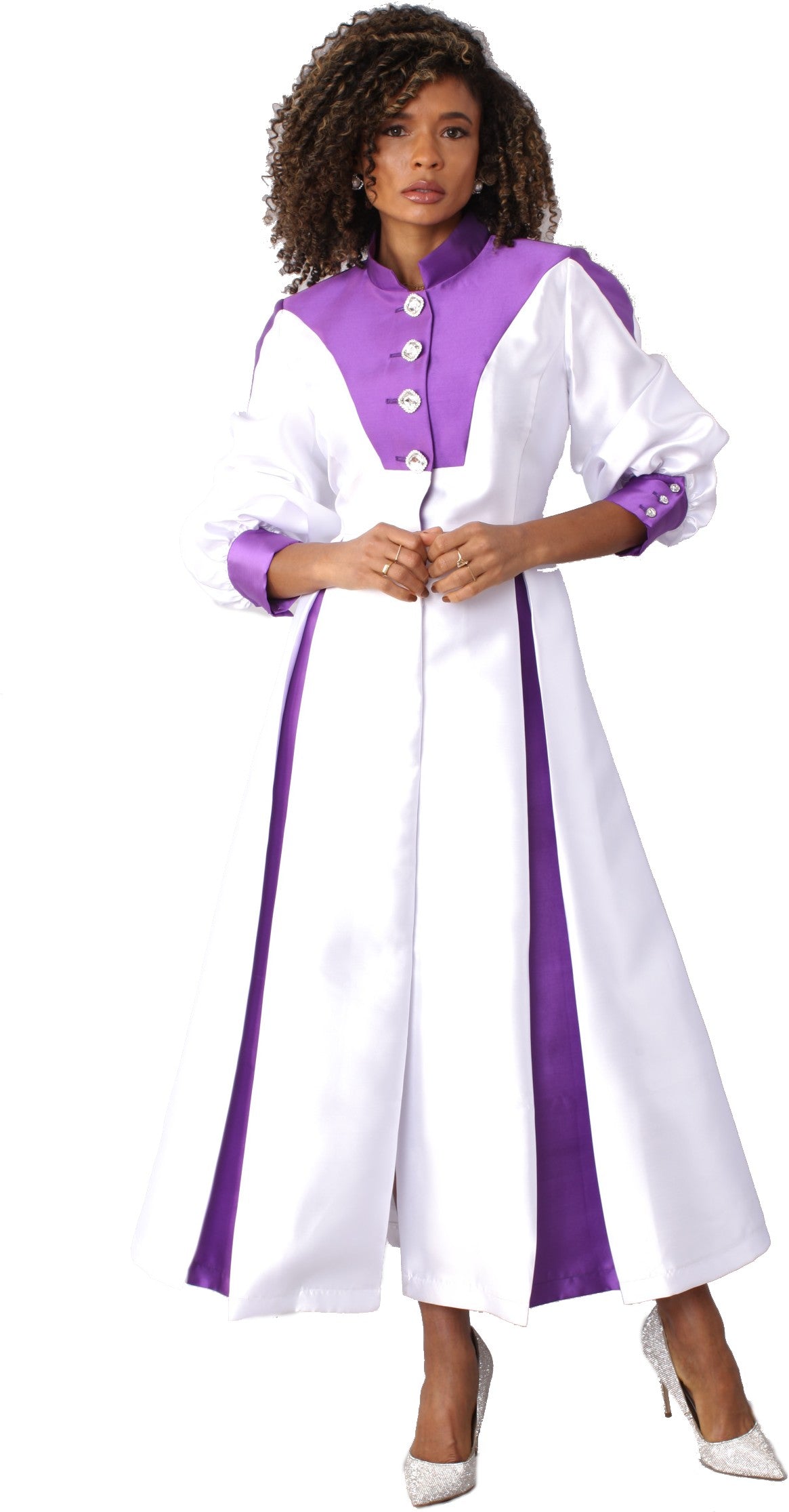 Two-Toned Woven Cassock Robe- 4802 by Tally Taylor