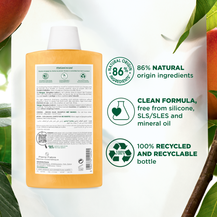 Klorane Nourishing Treatment Shampoo With Mango Butter 6.7 oz by Pasteur Pharmacy