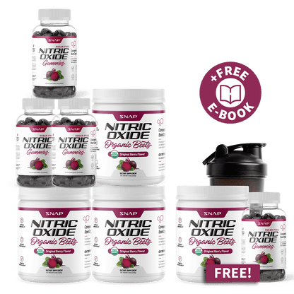 Ultimate NO2 Beets Stack + Free Shaker + Free E-Book by Snap Supplements