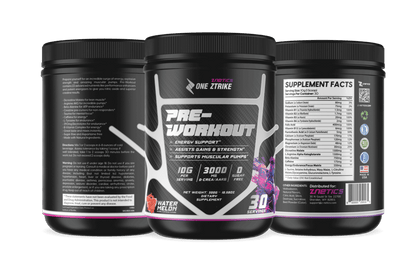 Ultra Concentrate Pre-Workout Watermelon | High Stimulant Energy &amp; Focus | ONE ZTRIKE by ZNETICS by Znetics