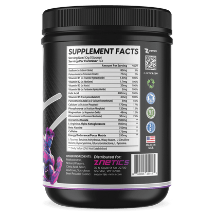 Ultra Concentrate Pre-Workout Watermelon | High Stimulant Energy &amp; Focus | ONE ZTRIKE by ZNETICS by Znetics