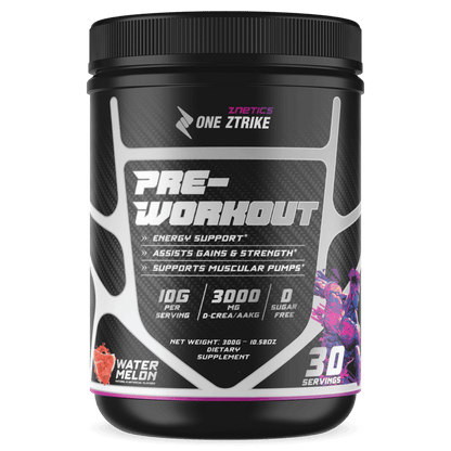 Ultra Concentrate Pre-Workout Watermelon | High Stimulant Energy &amp; Focus | ONE ZTRIKE by ZNETICS by Znetics