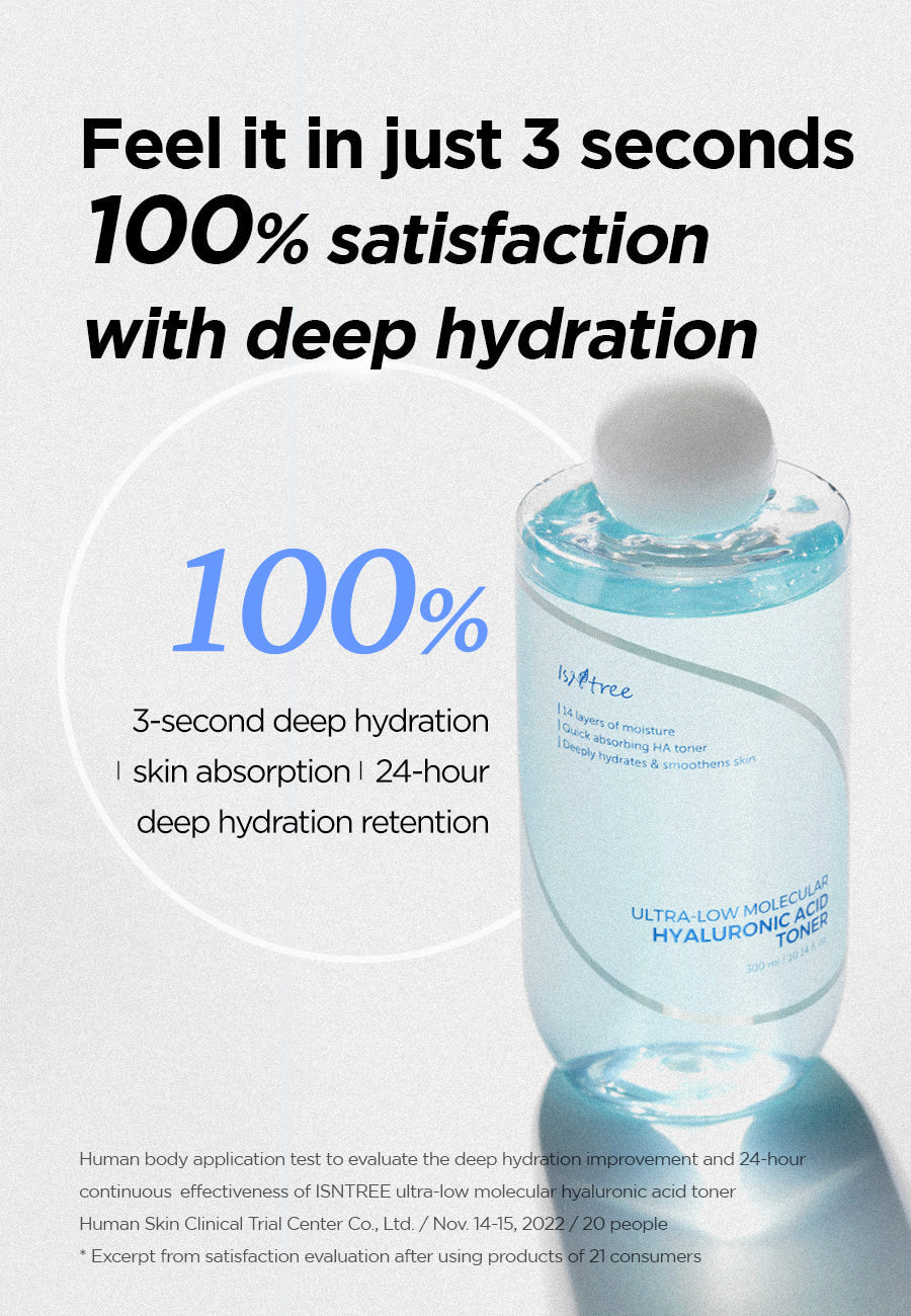 Isntree Ultra-Low Molecular Hyaluronic Acid Toner by AsiaBeautyMall