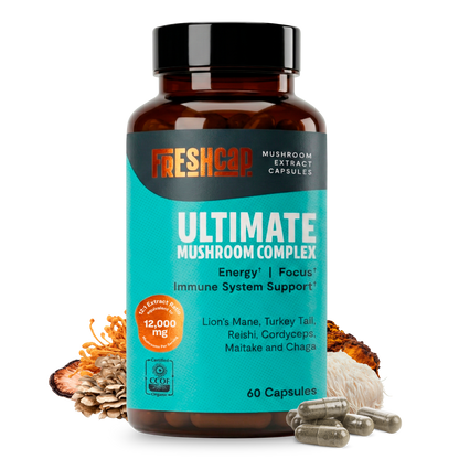 Organic Mushroom Complex Supplement Capsules by FreshCap Mushrooms