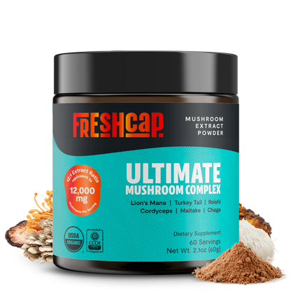 Organic Mushroom Extract Powder Blend by FreshCap Mushrooms