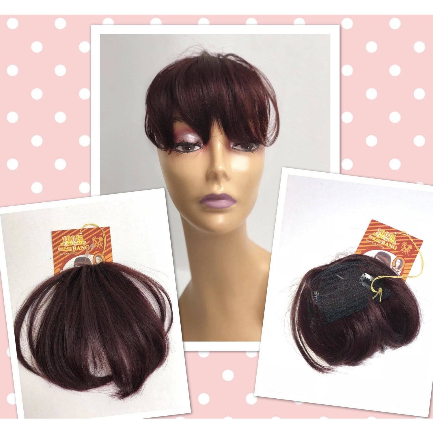Unique 100% Human Hair Bang Piece