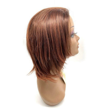 Unique 100% Human Hair Half Wig / Style 