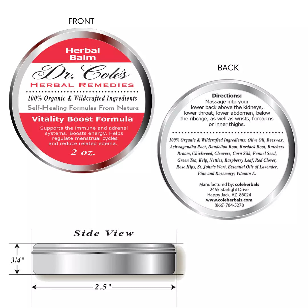 32 - Dr. Cole’s Vitality Herbal Balm by COLEHERBALS LLC