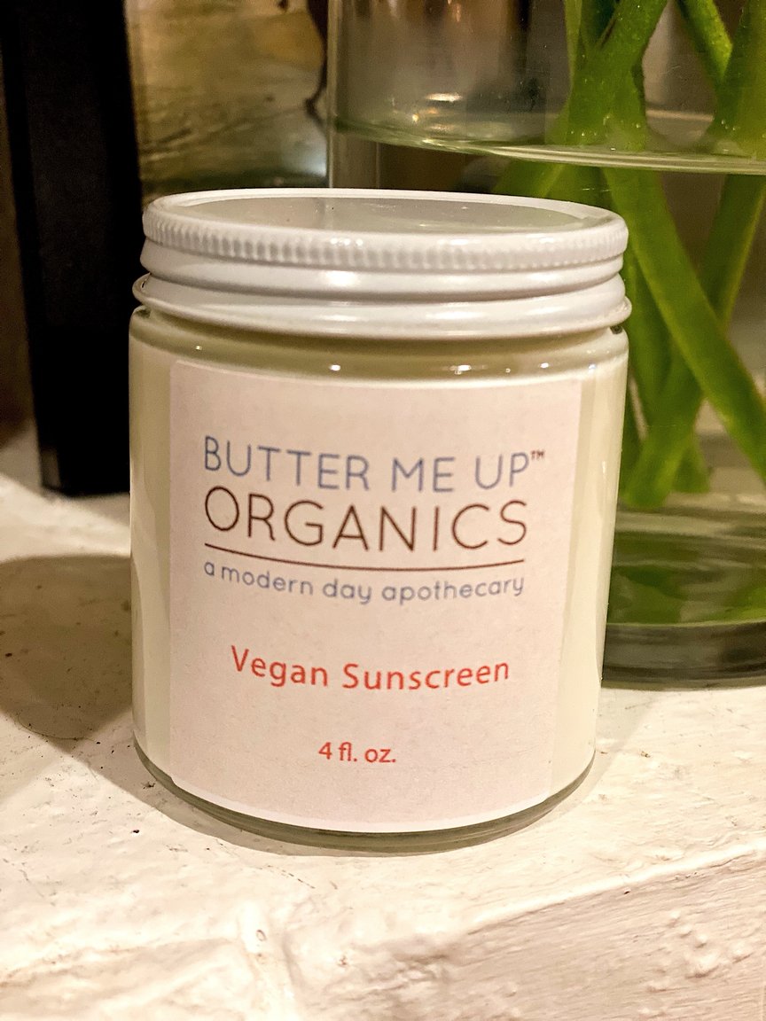 VEGAN Organic Sunscreen SPF 45 by Butter Me Up Organics