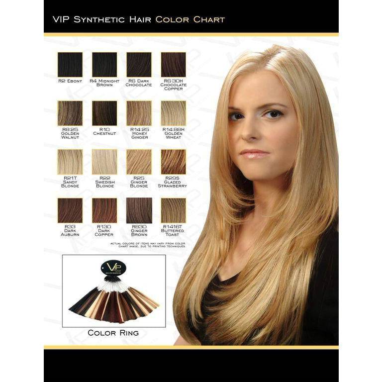 VIP Collection Synthetic Clip-In Extensions - Topaz 8"