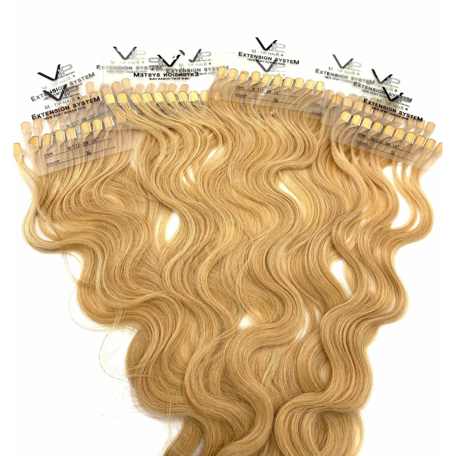 VIP M-Tip System (Tape Extensions 100 Strands) / Wavy 18"