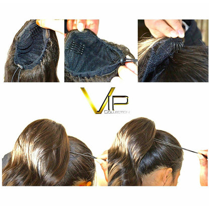 VIP Synthetic Claw Clip Ponytail - Sapphire