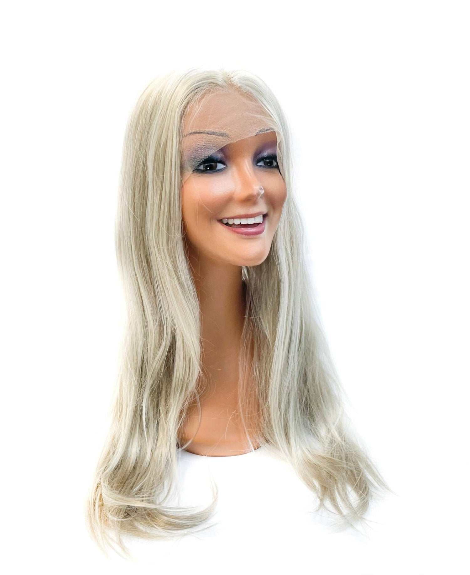 VIP Synthetic Lace Front Wig, 24", Platinum White