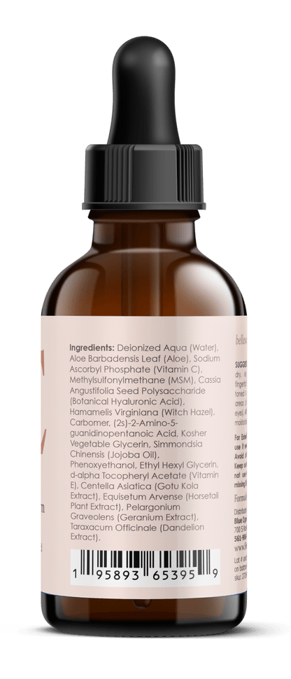 Vitamin C Serum for Face With Hyaluronic Acid, Vitamin E, Aloe Vera, and Jojoba oil 2 fl oz by Bellawell by Bellawell Health