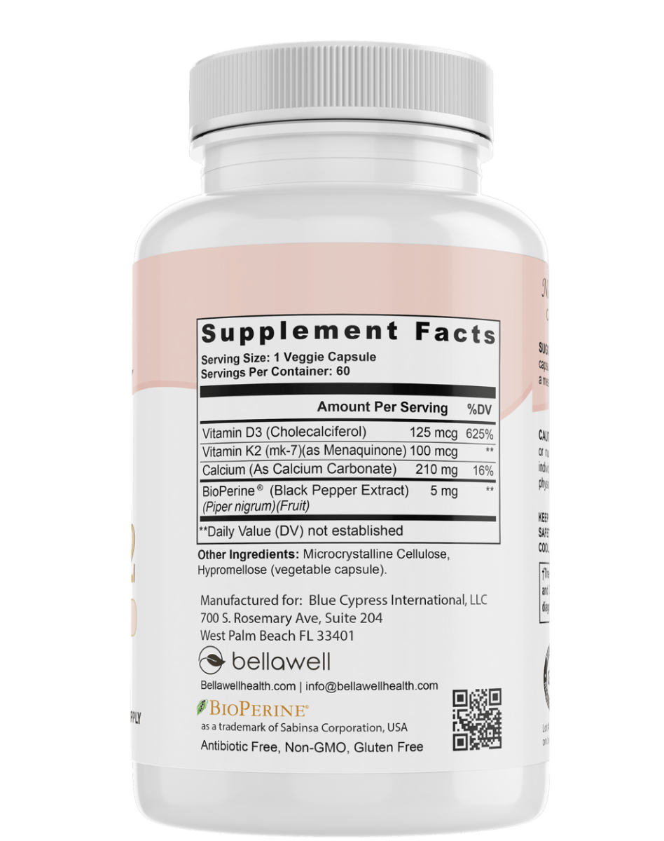 Vitamin D3 &amp; K2 - Sunshine Boost by Bellawell by Bellawell Health