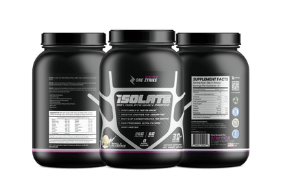 Whey Isolate Protein Vanilla 2LB | 26g Protein, Zero Sugar | ONE ZTRIKE by ZNETICS by Znetics