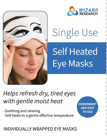 Steam Eye Masks Single Use - 10 Pack by Wizard Research by Wizard Research