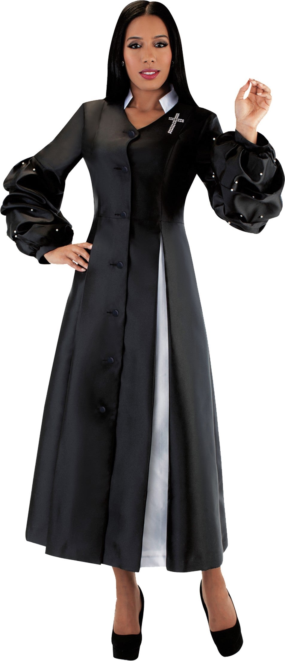 Women’s Plus Size Modern Cassock Robe -4730W by Tally Taylor